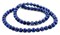 The Bead Chest Lapis Lazuli Round Beads: Mottled Design Gemstone Jewelry Supply, Full Strand, Various Sizes